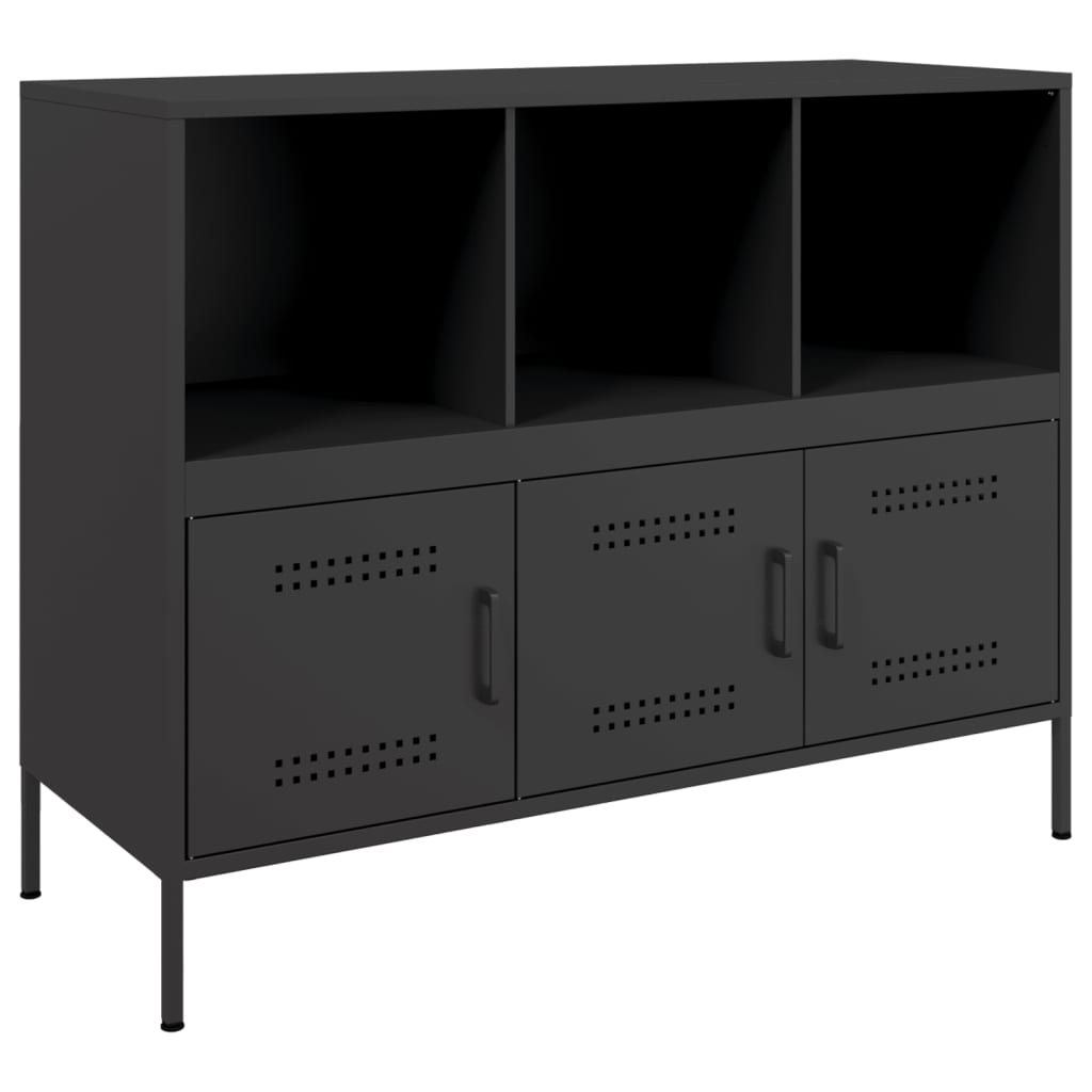 Skap Svart 100,5x39x79 cm stål