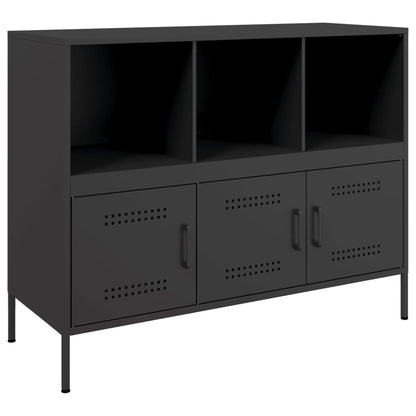 Skap Svart 100,5x39x79 cm stål