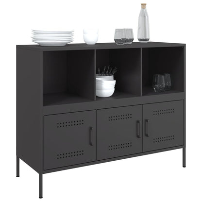 Skap Svart 100,5x39x79 cm stål