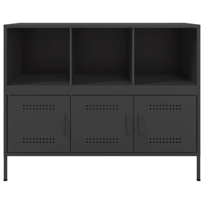Skap Svart 100,5x39x79 cm stål