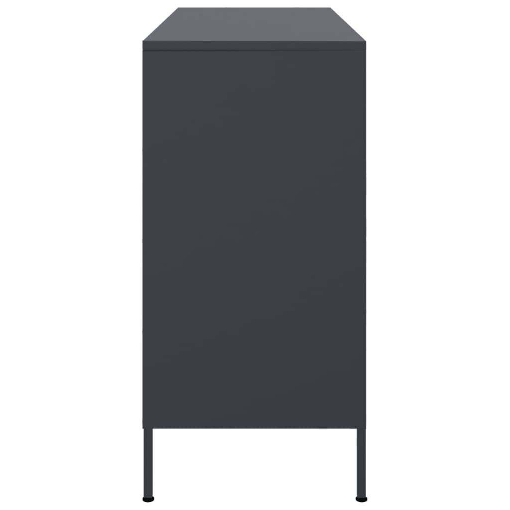 Skjenk DIV. antrasitt 100,5x39x79 cm stål