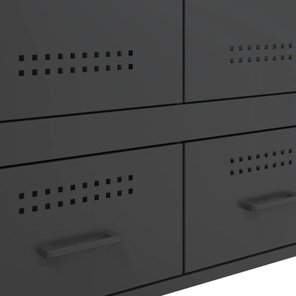 Skap DIV. Svart 68x39x101,5 cm stål