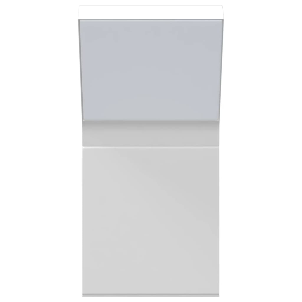 Hagebelysning Vegg El. Veggmonterte LED-utelamper 2 stk hvit støpt aluminium