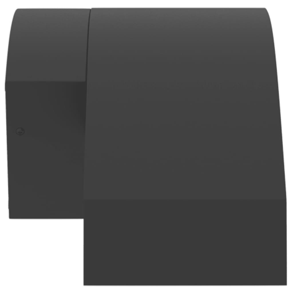 Hagebelysning Vegg El. Veggmonterte LED-utelampe med sensor svart støpt aluminium