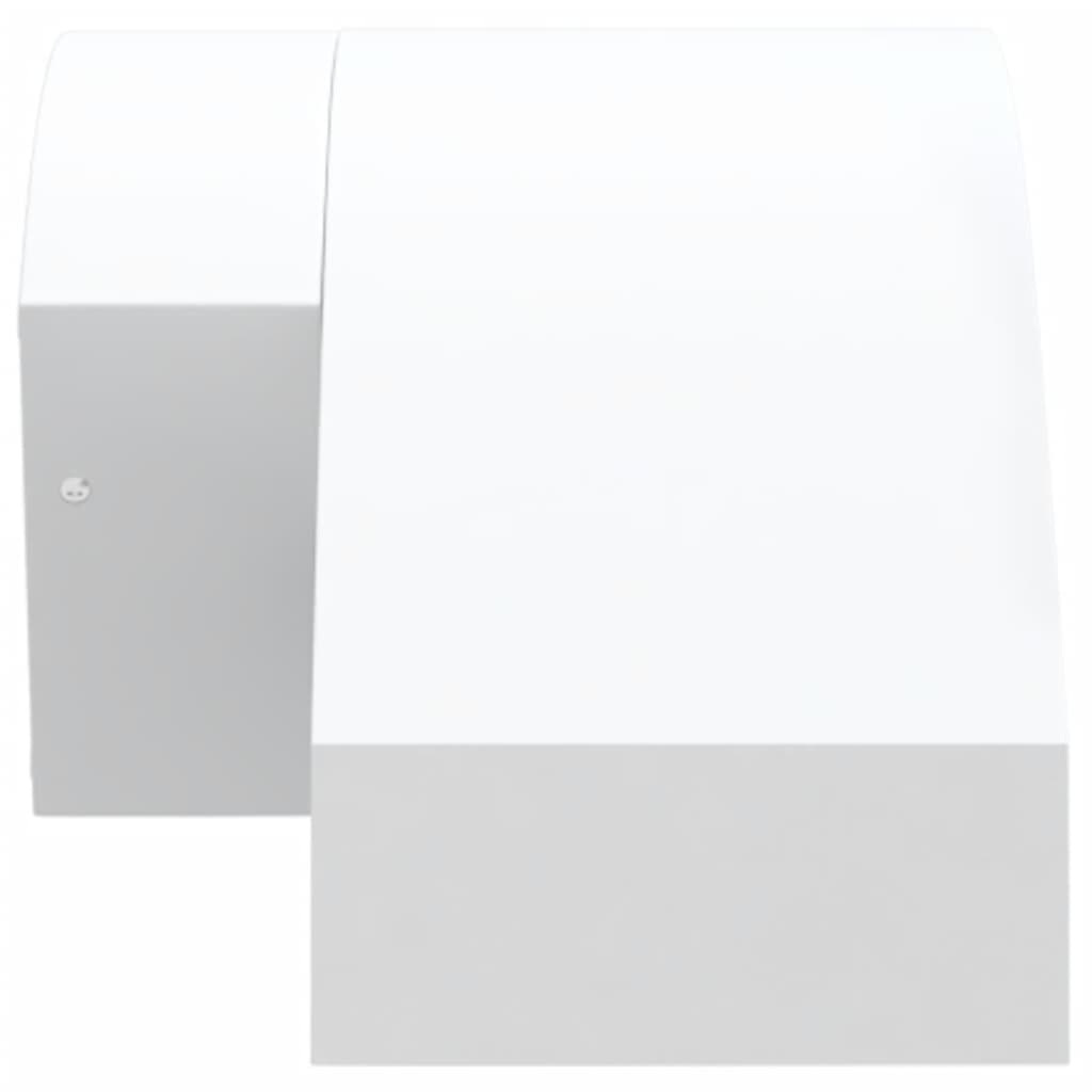 Hagebelysning Vegg El. Veggmonterte LED-utelampe med sensor hvit støpt aluminium