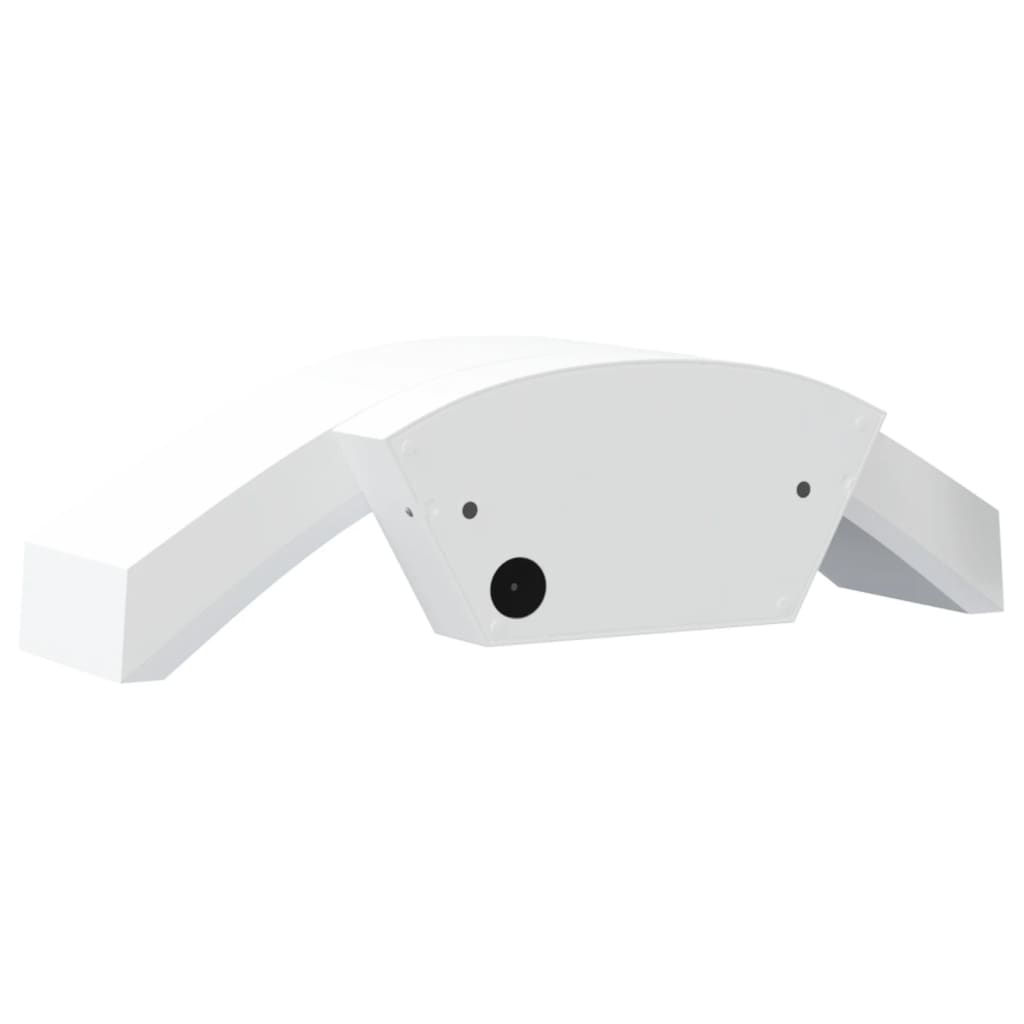 Hagebelysning Vegg El. Veggmonterte LED-utelampe med sensor hvit støpt aluminium