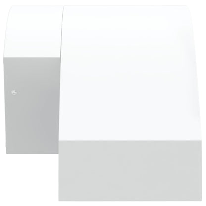 Hagebelysning Vegg El. LED-utelamper sensorer 2 stk Hvit støpt aluminium