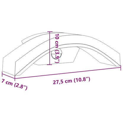 Hagebelysning Vegg El. LED-utelamper sensorer 2 stk Hvit støpt aluminium