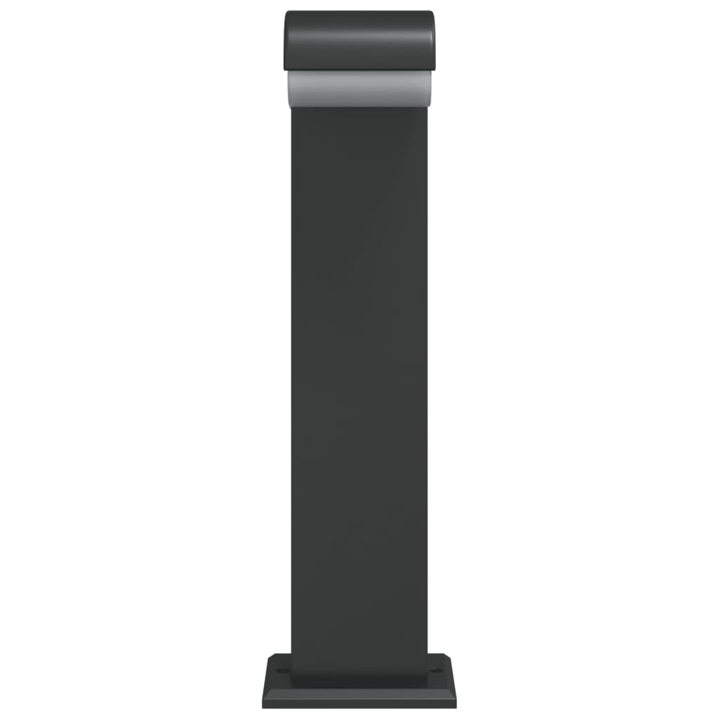 Hagebelysning Lyktstolpe 3 stk svart 50 cm støpt aluminium