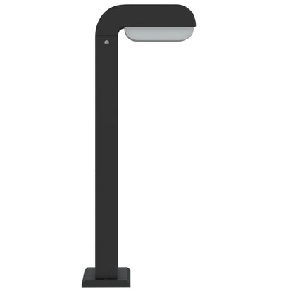 Hagebelysning Lyktstolpe 3 stk Svart 50 cm støpt aluminium