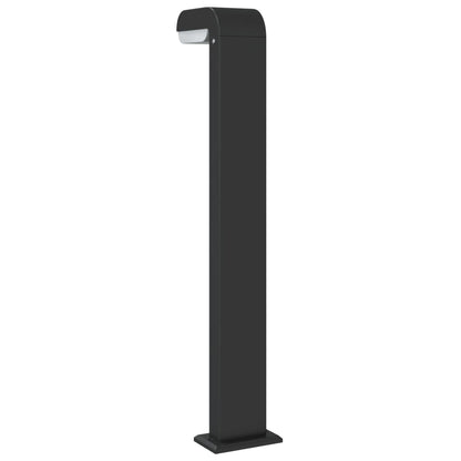 Hagebelysning Lyktstolpe 3 stk Svart 80 cm støpt aluminium