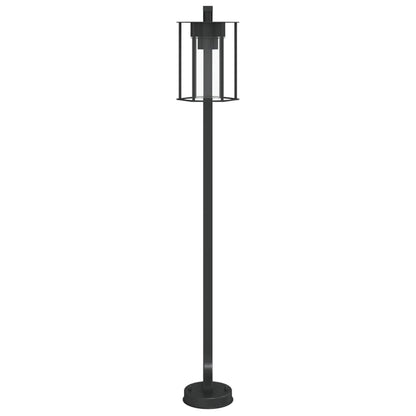 Hagebelysning Lyktstolpe 3 stk Svart 100 cm rustfritt stål