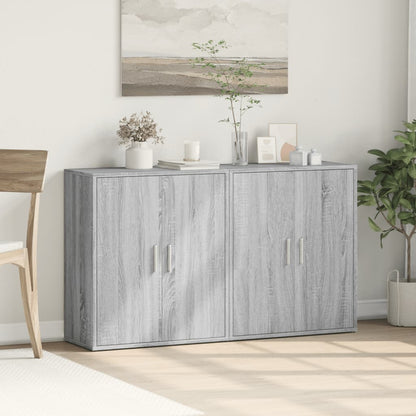 Skjenker 2 grå sonoma 60x31x70 cm konstruert tre