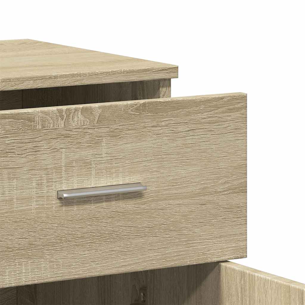 Skjenker 2 stk sonoma eik 79x38x80 cm konstruert tre