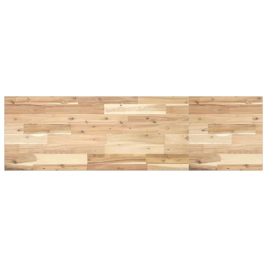 Benkeplate Baderom ubehandlet 140x40x2 cm heltre akasie