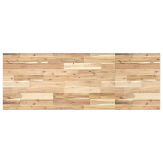 Benkeplate Baderom ubehandlet 120x50x2 cm heltre akasie