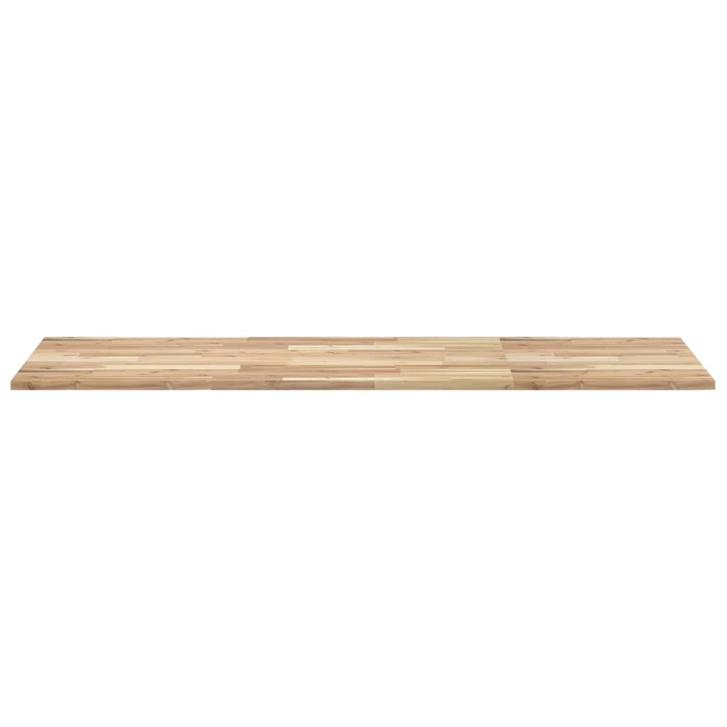 Benkeplate Baderom ubehandlet 120x60x2 cm heltre akasie