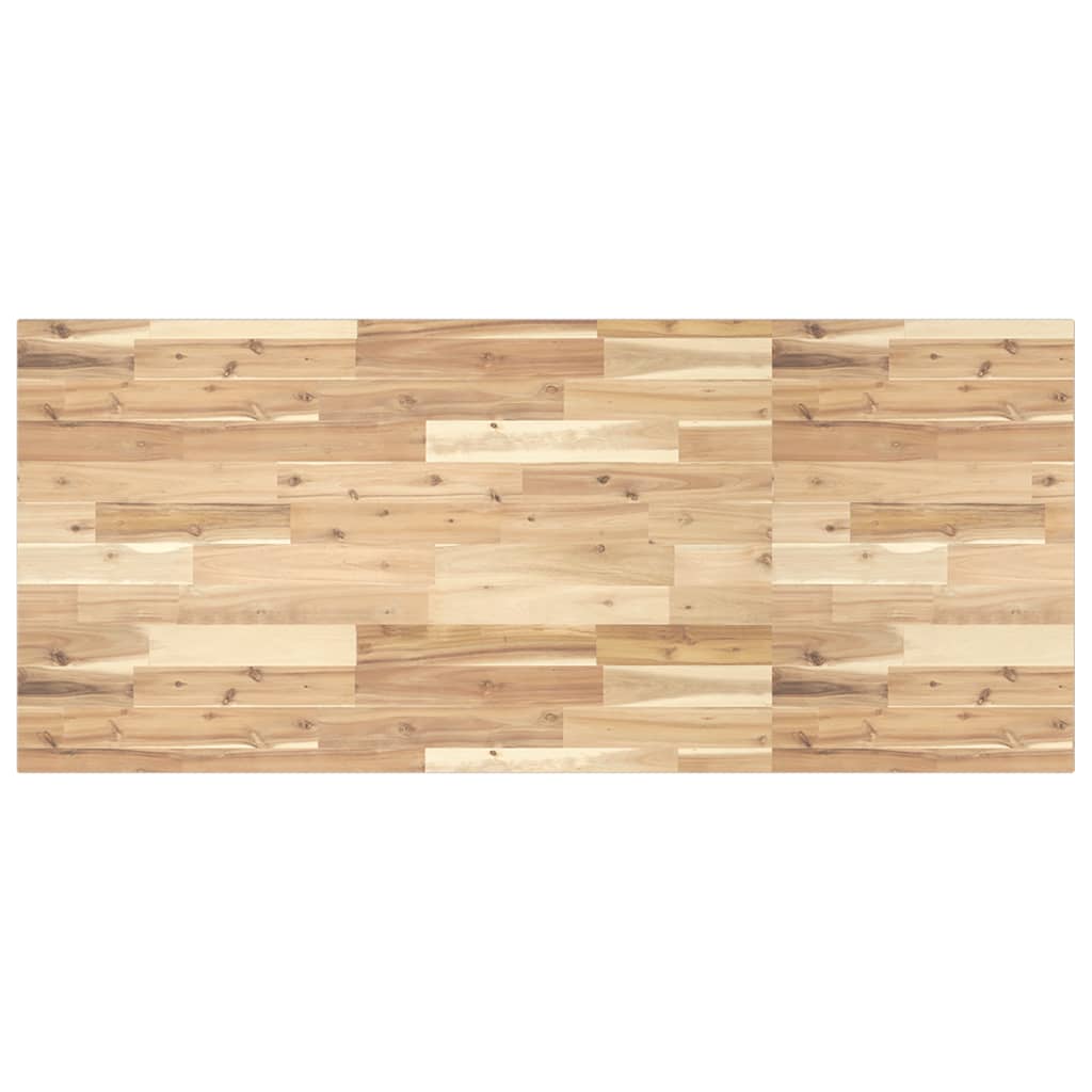 Benkeplate Baderom ubehandlet 140x60x2 cm heltre akasie