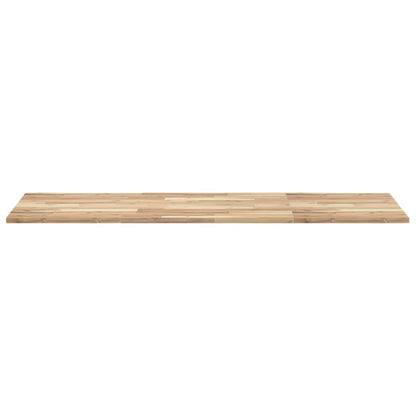 Benkeplate Baderom ubehandlet 140x60x2 cm heltre akasie