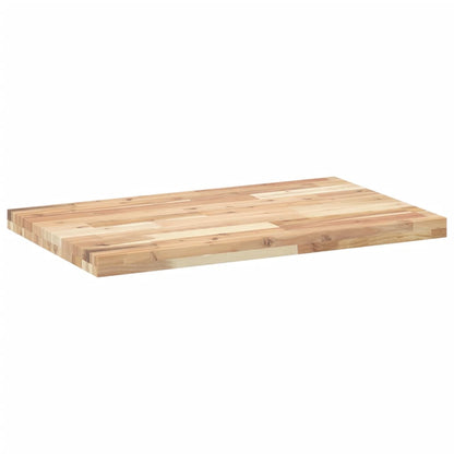 Benkeplate Baderom ubehandlet 100x50x4 cm heltre akasie