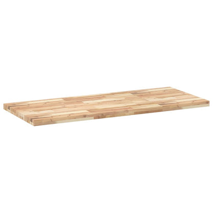 Benkeplate Baderom ubehandlet 120x60x4 cm heltre akasie