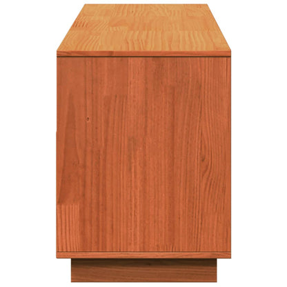 TV-Møbel Brun TV-benk voksbrun 140x37x50 cm heltre furu