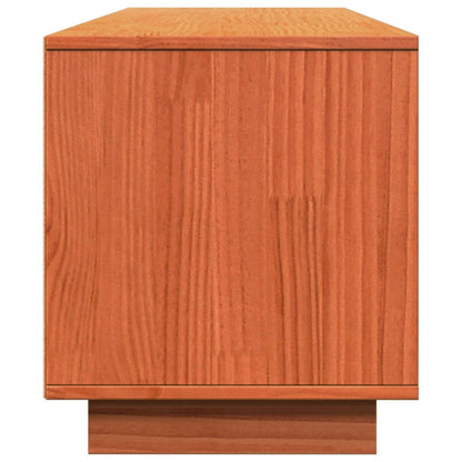 TV-Møbel Brun TV-benk voksbrun 140x35x40 cm heltre furu