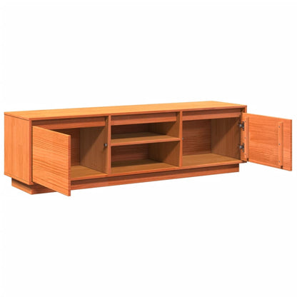 TV-Møbel Brun TV-benk voksbrun 140x35x40 cm heltre furu