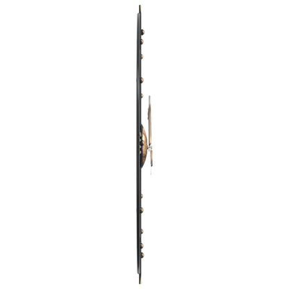 Veggklokke Svart Ø60 cm jern
