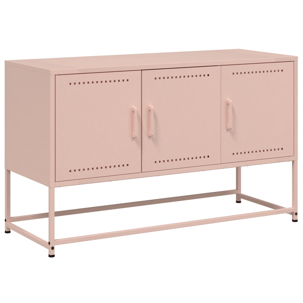 TV-Møbel DIV. TV-benk rosa 100,5x39x60,5 cm stål
