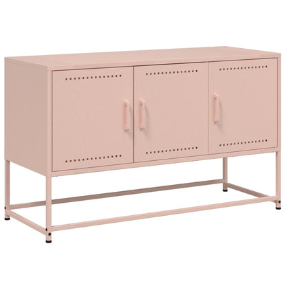 TV-Møbel DIV. TV-benk rosa 100,5x39x60,5 cm stål
