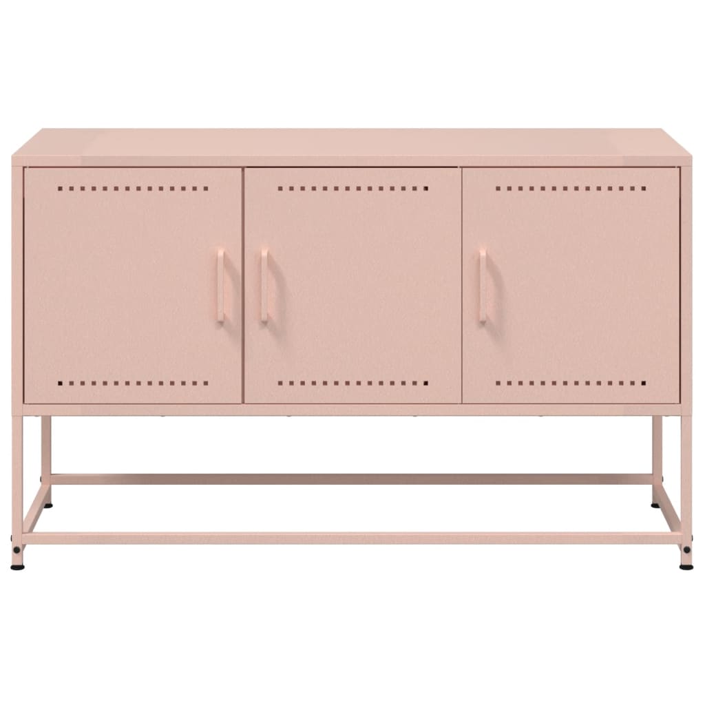 TV-Møbel DIV. TV-benk rosa 100,5x39x60,5 cm stål