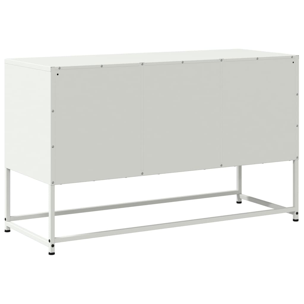 TV-Møbel DIV. TV-benk Hvit 100,5x39x60,5 cm stål