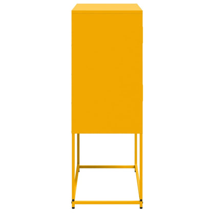 Skjenk DIV. sennepsgul 68,5x38,5x107 cm stål