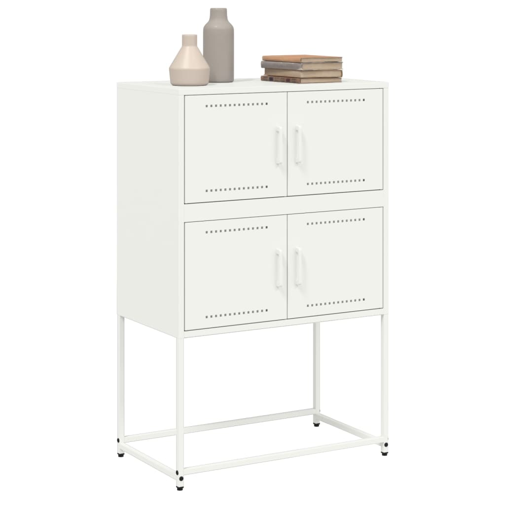 Skjenk DIV. Hvit 68,5x38,5x107 cm stål