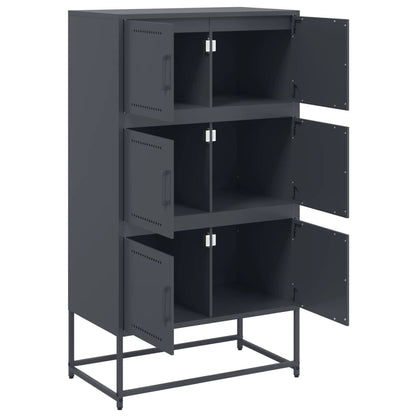 Skjenk DIV. antrasitt 68,5x38,5x123,5 cm stål