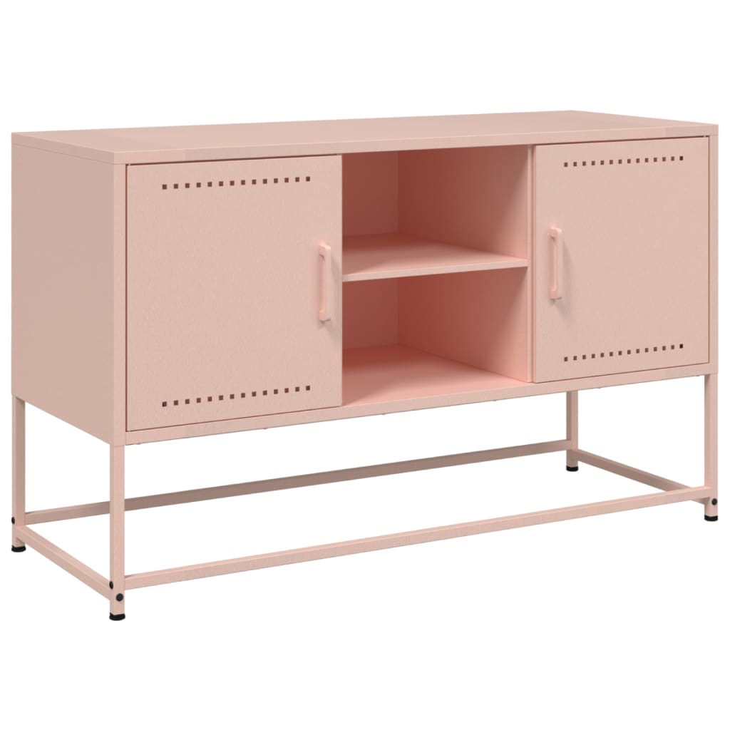 TV-Møbel DIV. TV-benk rosa 100,5x39x60,5 cm stål