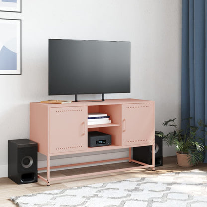 TV-Møbel DIV. TV-benk rosa 100,5x39x60,5 cm stål