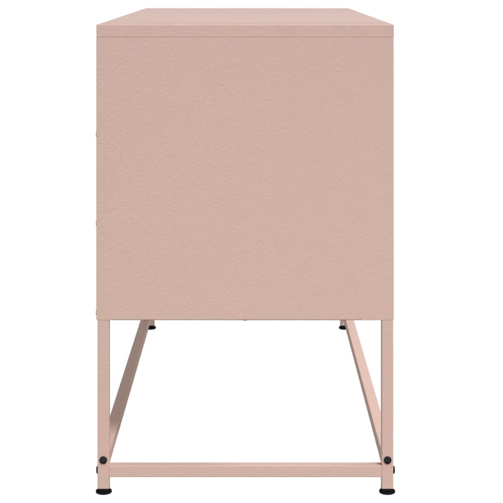 TV-Møbel DIV. TV-benk rosa 100,5x39x60,5 cm stål