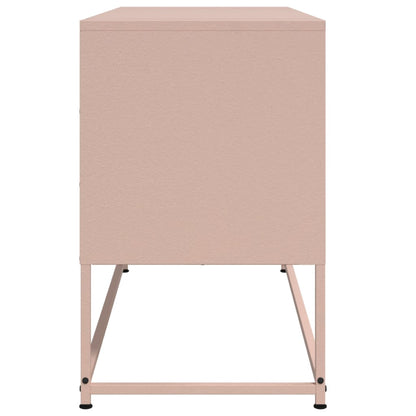 TV-Møbel DIV. TV-benk rosa 100,5x39x60,5 cm stål