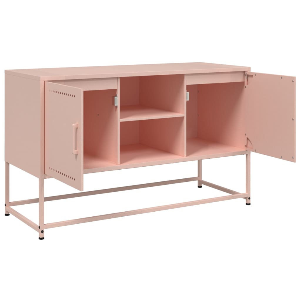 TV-Møbel DIV. TV-benk rosa 100,5x39x60,5 cm stål