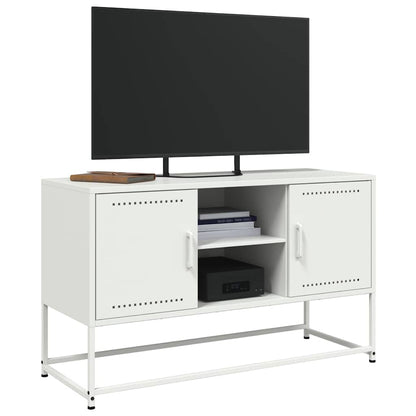 TV-Møbel DIV. Hvit TV-benk 100,5x39x60,5 cm stål