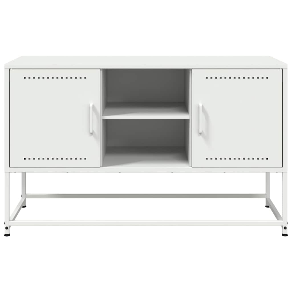 TV-Møbel DIV. Hvit TV-benk 100,5x39x60,5 cm stål
