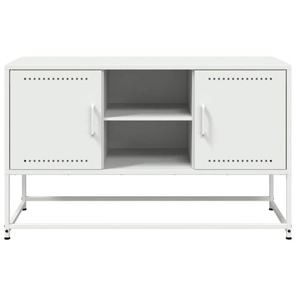 TV-Møbel DIV. Hvit TV-benk 100,5x39x60,5 cm stål