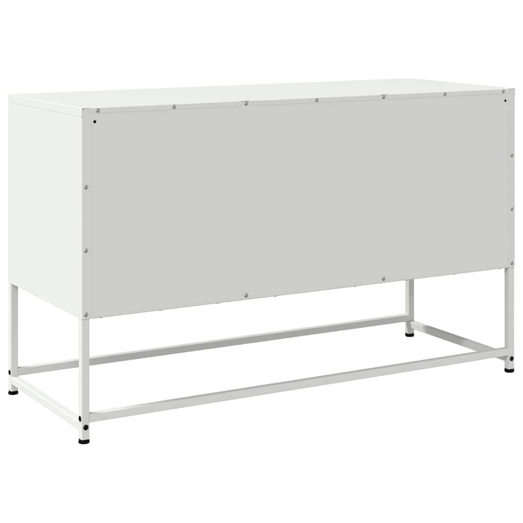 TV-Møbel DIV. Hvit TV-benk 100,5x39x60,5 cm stål