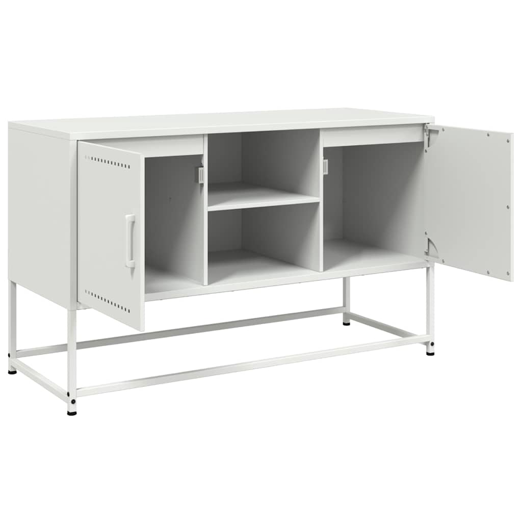 TV-Møbel DIV. Hvit TV-benk 100,5x39x60,5 cm stål