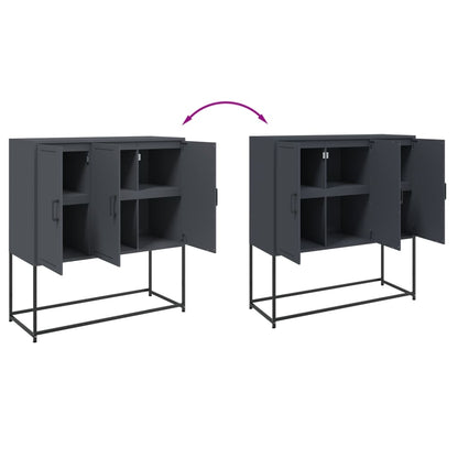 Skap DIV. antrasitt 100,5x39x107 cm stål