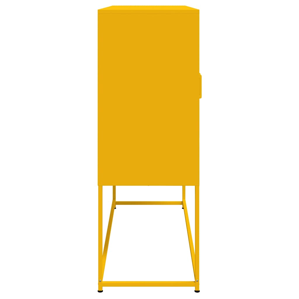 Skap DIV. sennepsgul 100,5x39x107 cm stål