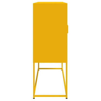 Skap DIV. sennepsgul 100,5x39x107 cm stål