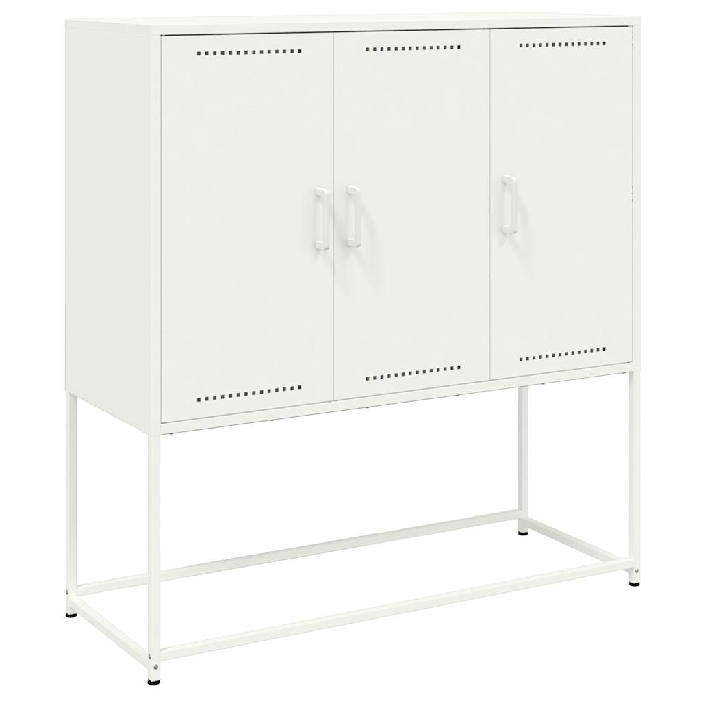 Skap Hvit 100,5x39x107 cm stål